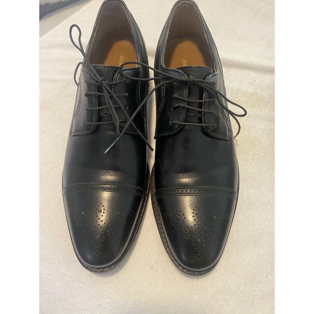 Johnston & Murphy Signature Series Men's Size 8.5 Black Leather
